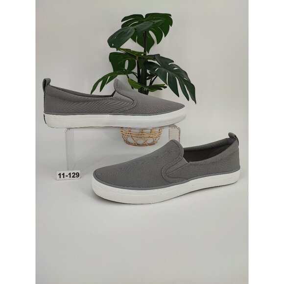 Sperry Women's Gray Slip On Canvas Shoes Size 11 US - Picture 1 of 9
